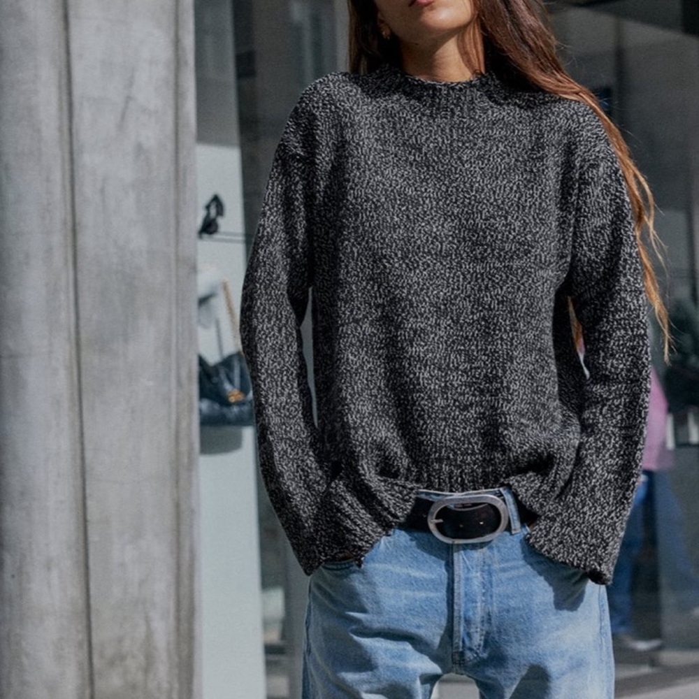 NWT Zara Asymmetrical Slit Hem Sweater - Picture 11 of 12